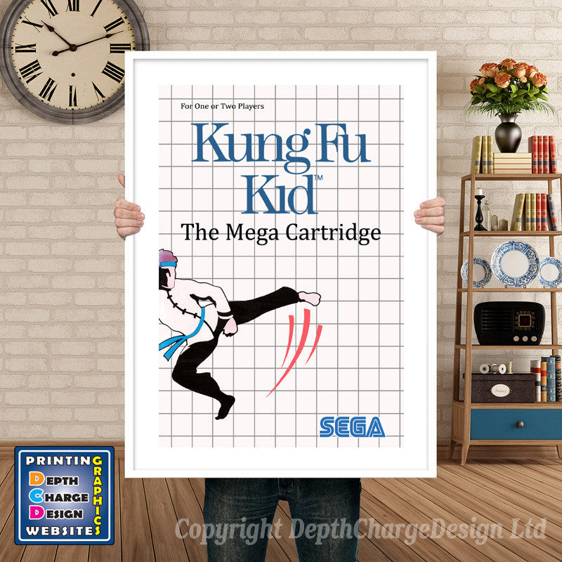 Kungfu Kid Inspired Retro Gaming Poster A4 A3 A2 Or A1