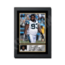 Kyle Love 2 Limited Edition Football Signed Print - American Footballer