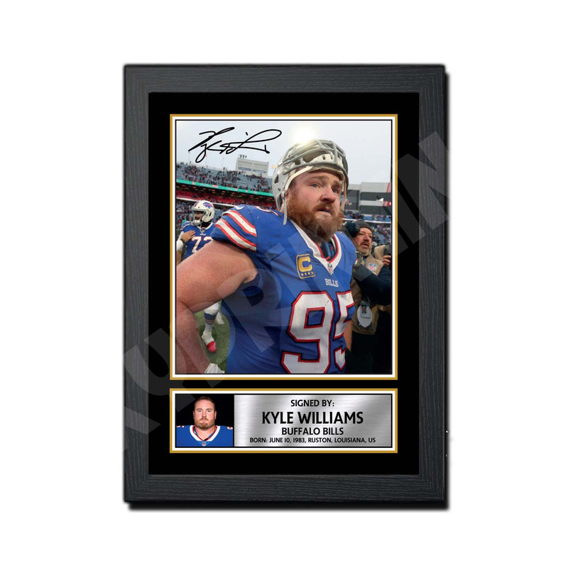 Kyle Williams 2 Limited Edition Football Signed Print - American Footballer