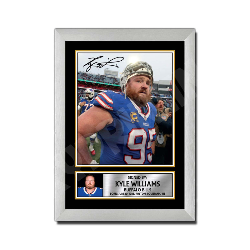 Kyle Williams 2 Limited Edition Football Signed Print - American Footballer