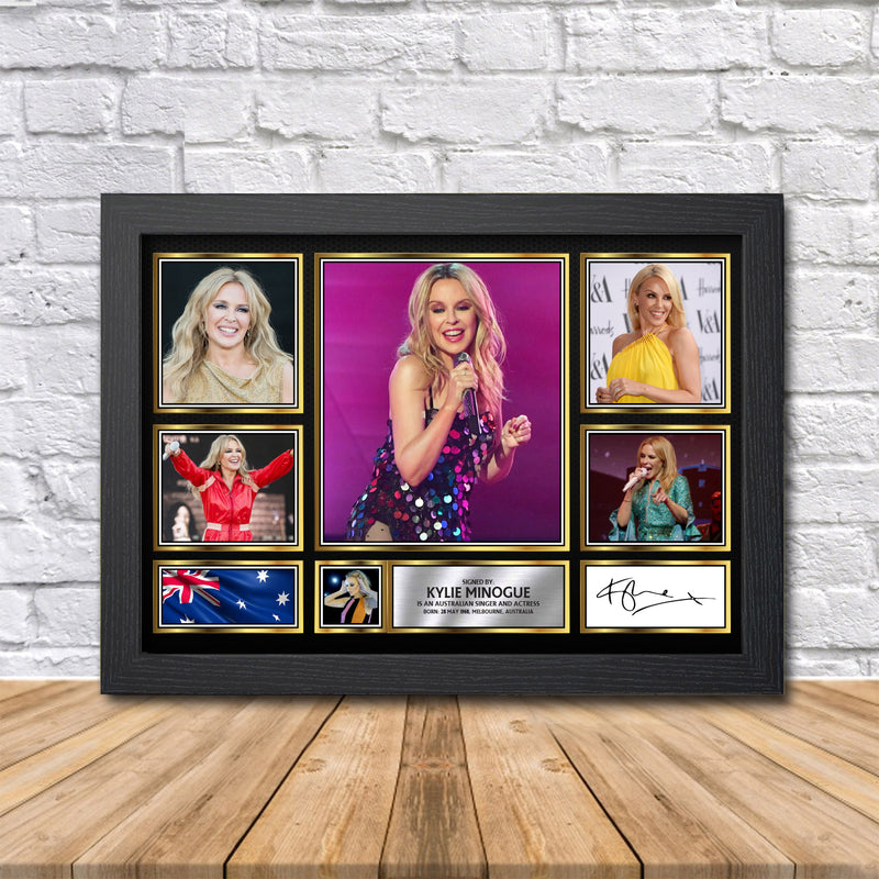 Kylie Minogue Limited Edition Signed Print