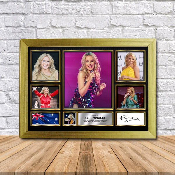 Kylie Minogue Printed Signature Print – Reproduction Print