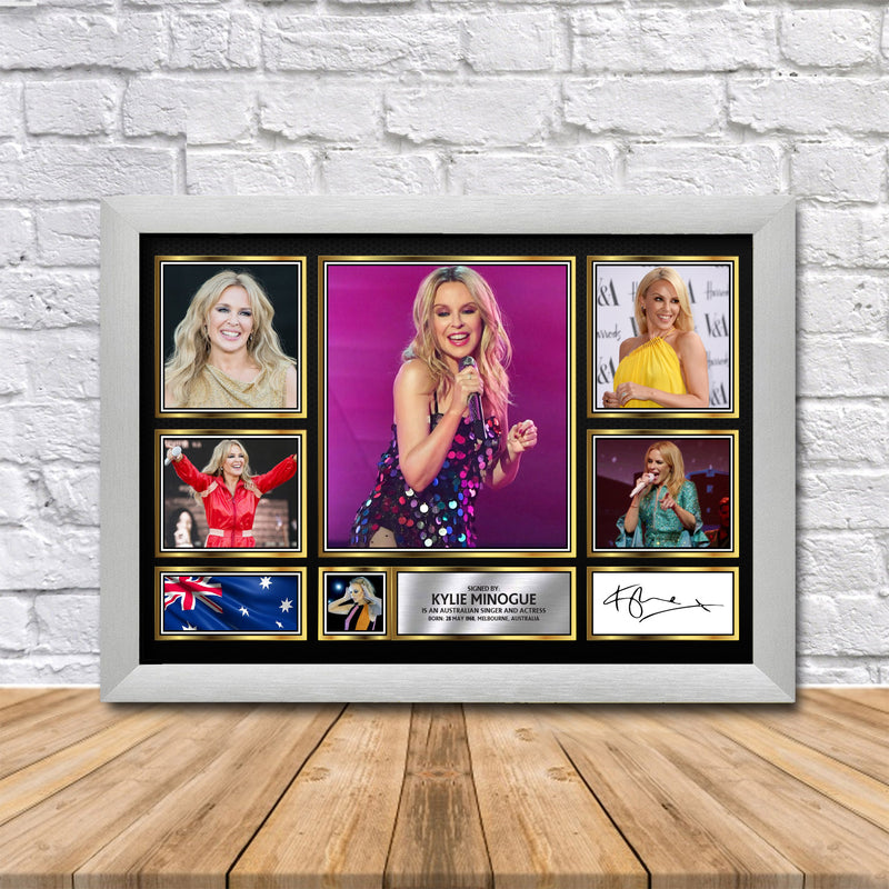 Kylie Minogue Limited Edition Signed Print