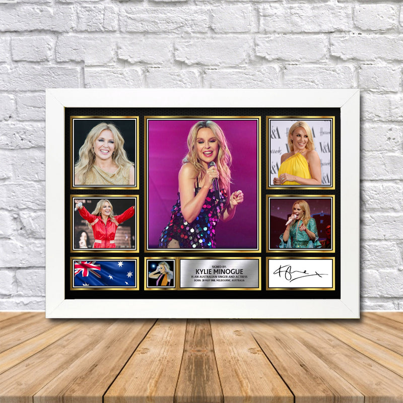 Kylie Minogue Limited Edition Signed Print