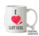 I Love LADY GAGA Celebrity Mug