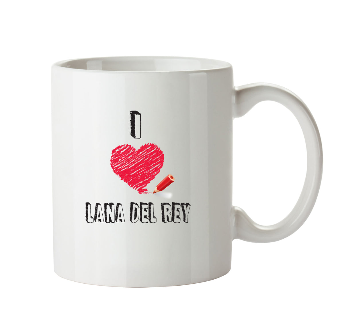 I Love LANA DEL REY Celebrity Mug – printed mug product image 1
