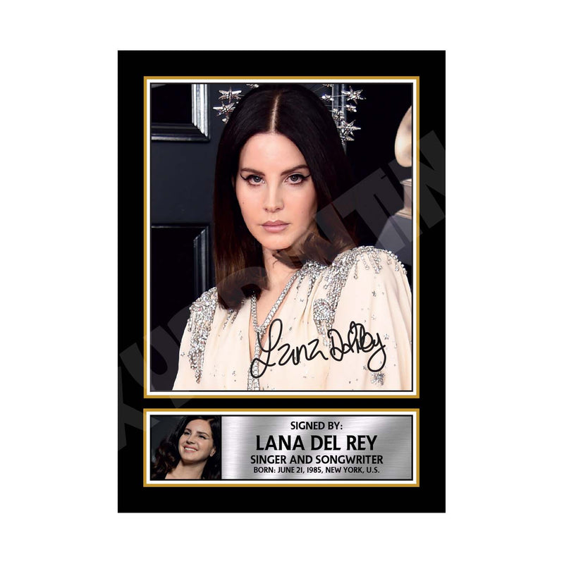 LANA DEL REY 2 Limited Edition Music Signed Print