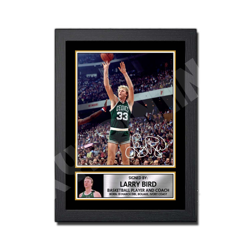 LARRY BIRD (1) Limited Edition Basketball Player Signed Print - Basketball