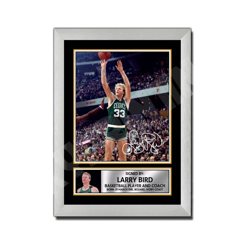 LARRY BIRD (1) Limited Edition Basketball Player Signed Print - Basketball
