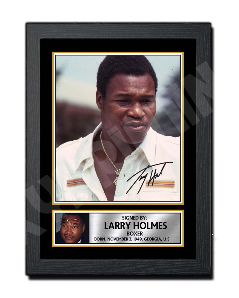 LARRY HOLMES Limited Edition Boxer Signed Print - Boxing