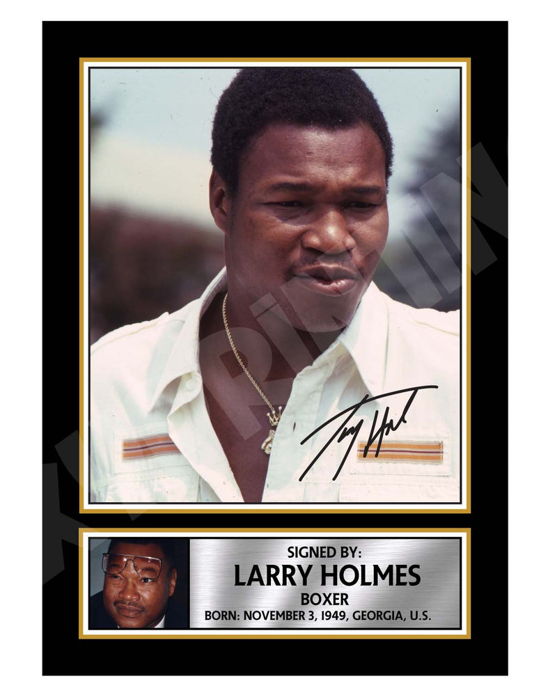 LARRY HOLMES Limited Edition Boxer Signed Print - Boxing