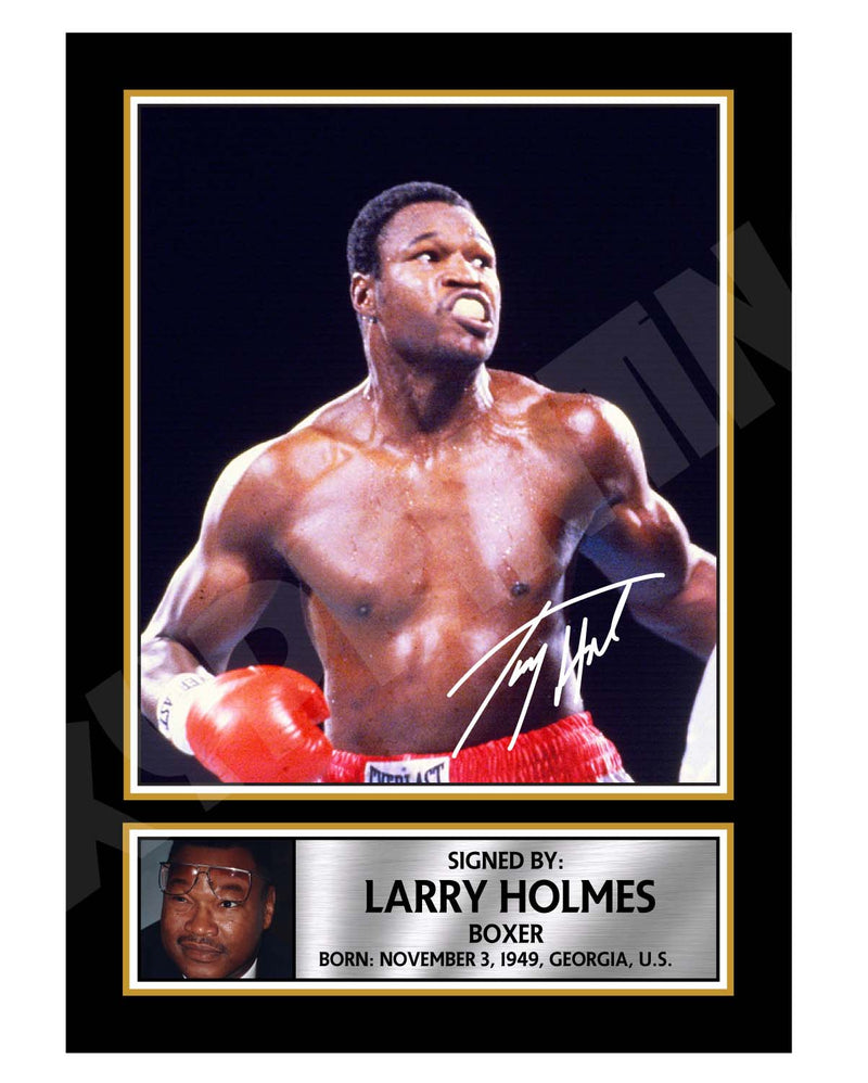 LARRY HOLMES 2 Limited Edition Boxer Signed Print - Boxing