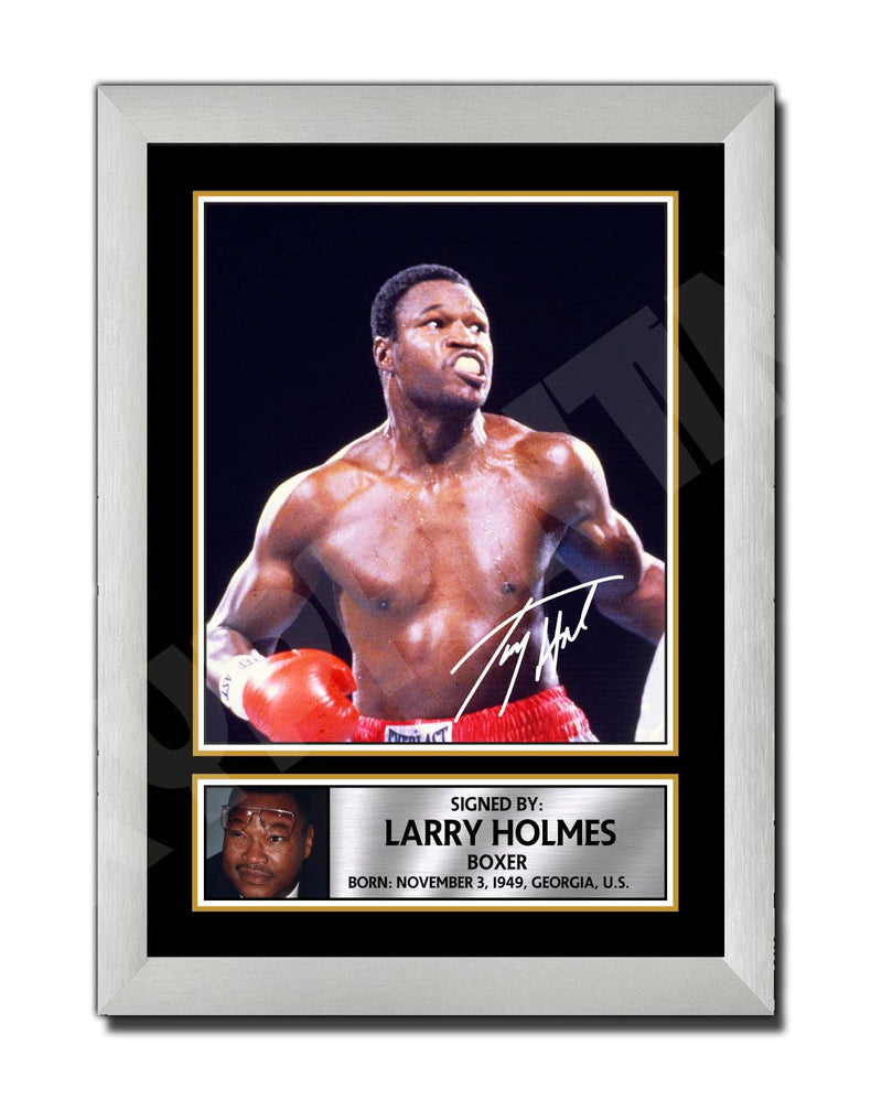 LARRY HOLMES 2 Limited Edition Boxer Signed Print - Boxing