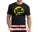 Last Chance Saloon Black Custom Stag T-Shirt - Any Name - Party Tee