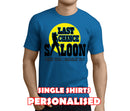 Last Chance Saloon Black Custom Stag T-Shirt - Any Name - Party Tee