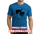 Last Night Stripper Black Custom Stag T-Shirt - Any Name - Party Tee