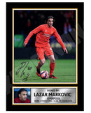 LAZAR MARKOVIC 1 Limited Edition Football Player Signed Print - Football