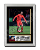 LAZAR MARKOVIC 1 Limited Edition Football Player Signed Print - Football