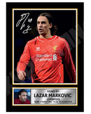 LAZAR MARKOVIC 2 Limited Edition Football Player Signed Print - Football