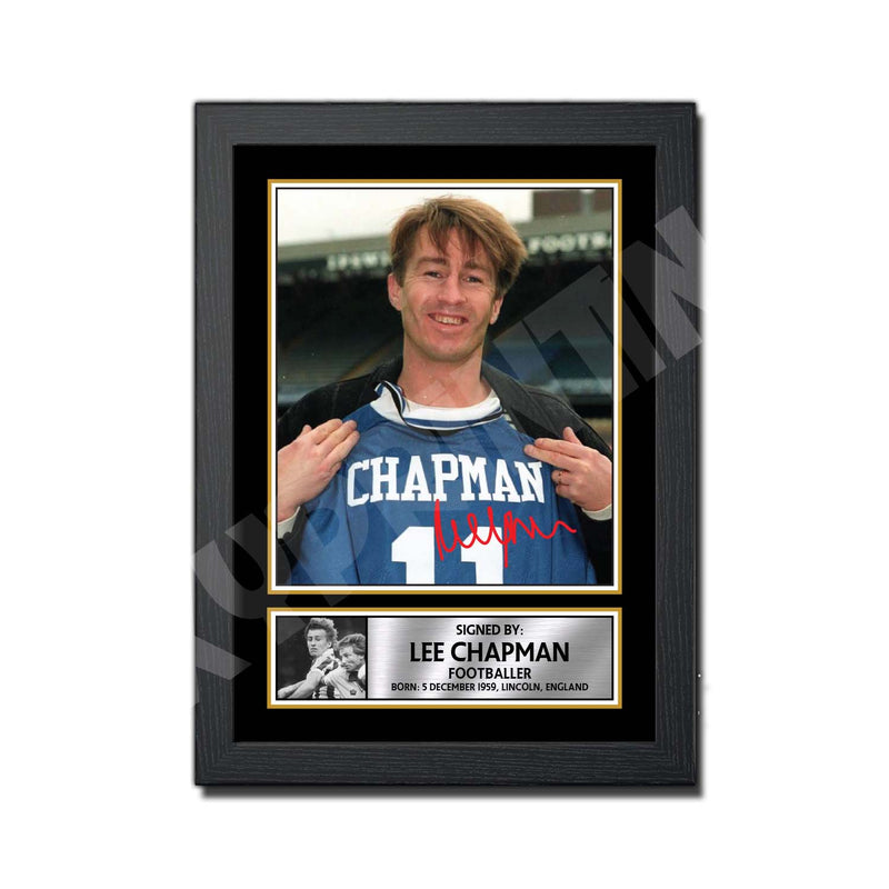 LEE CHAPMAN 2 Limited Edition Football Player Signed Print - Football