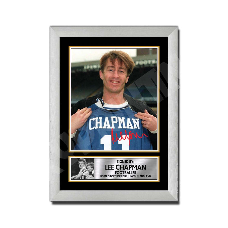 LEE CHAPMAN 2 Limited Edition Football Player Signed Print - Football