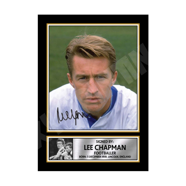 LEE CHAPMAN (1) Football Player Printed Signature Print
