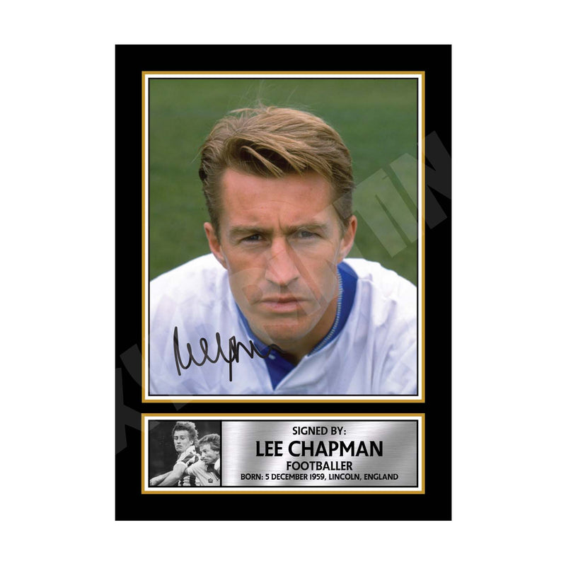 LEE CHAPMAN (1) Limited Edition Football Player Signed Print - Football