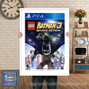 LEGO BATMAN 3 PS4 GAME INSPIRED THEME PS4 GAME INSPIRED THEME Retro Gaming Poster A4 A3 A2 Or A1
