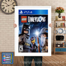 LEGO DIMENSIONS PS4 GAME INSPIRED THEME PS4 GAME INSPIRED THEME Retro Gaming Poster A4 A3 A2 Or A1