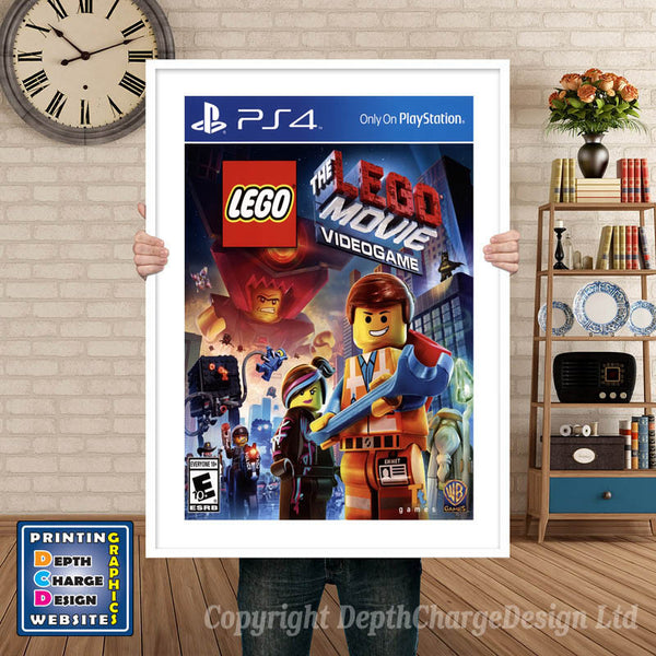 Lego Movie PS4 Game Inspired Theme PS4 Game Inspired Theme Retro Gaming Poster