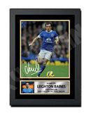LEIGHTON BAINES Limited Edition Football Player Signed Print - Football