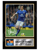 LEIGHTON BAINES Limited Edition Football Player Signed Print - Football