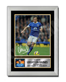 LEIGHTON BAINES Limited Edition Football Player Signed Print - Football