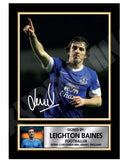 LEIGHTON BAINES 2 Limited Edition Football Player Signed Print - Football