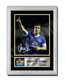 LEIGHTON BAINES 2 Limited Edition Football Player Signed Print - Football