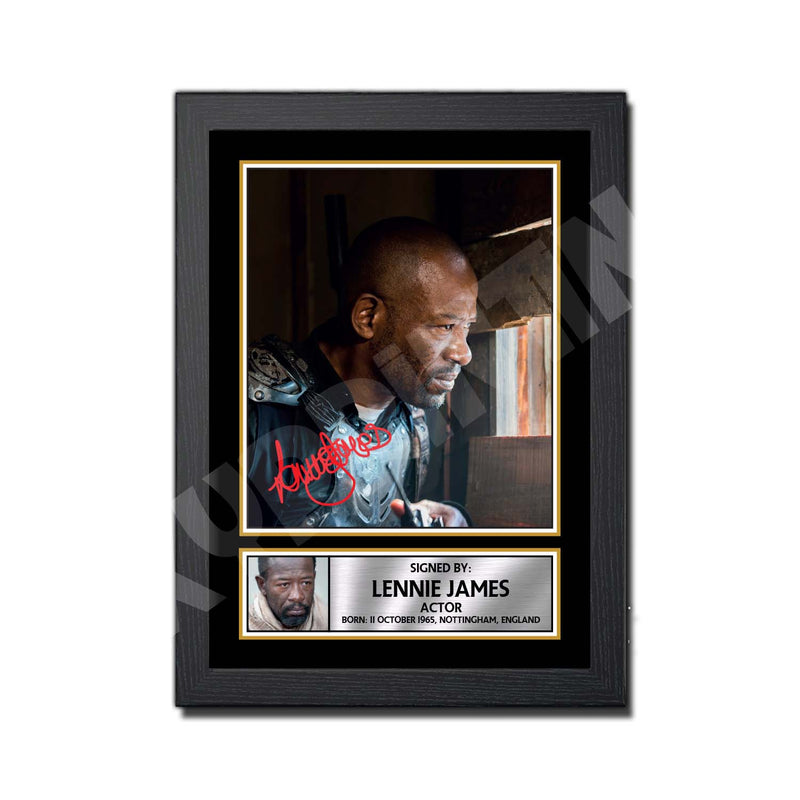 LENNIE JAMES Limited Edition Walking Dead Signed Print