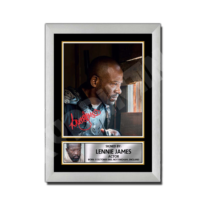 LENNIE JAMES Limited Edition Walking Dead Signed Print