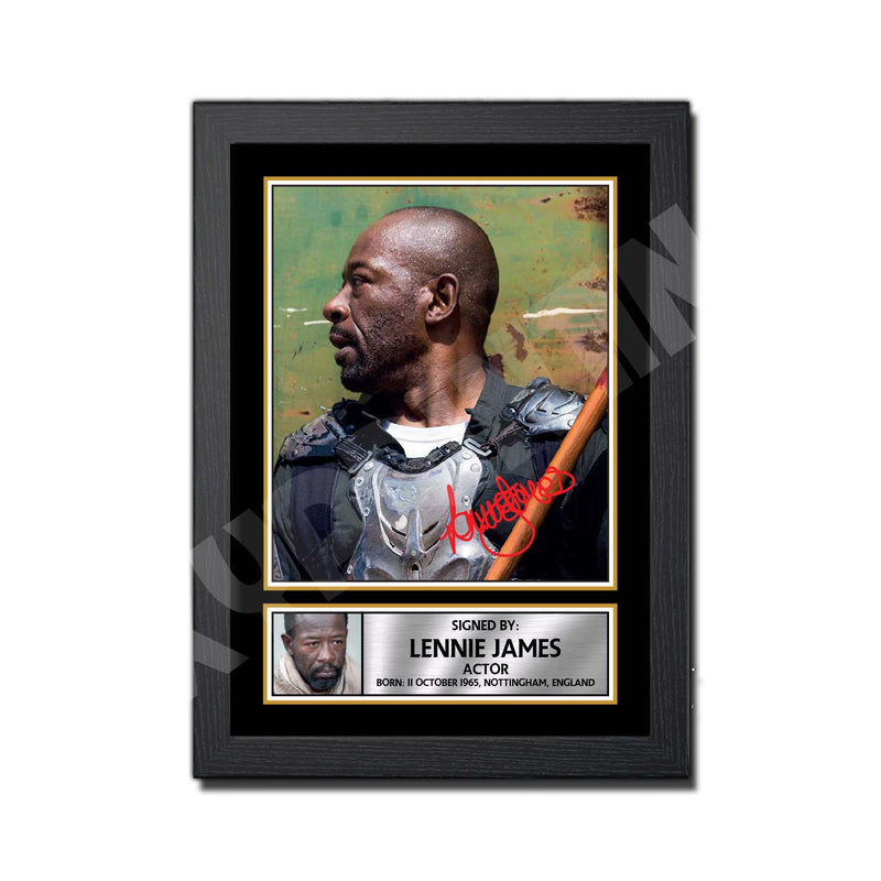 LENNIE JAMES 2 Limited Edition Walking Dead Signed Print