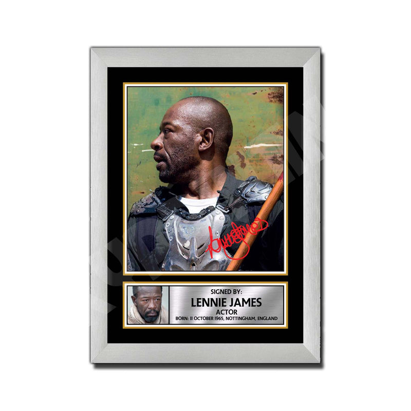 LENNIE JAMES 2 Limited Edition Walking Dead Signed Print
