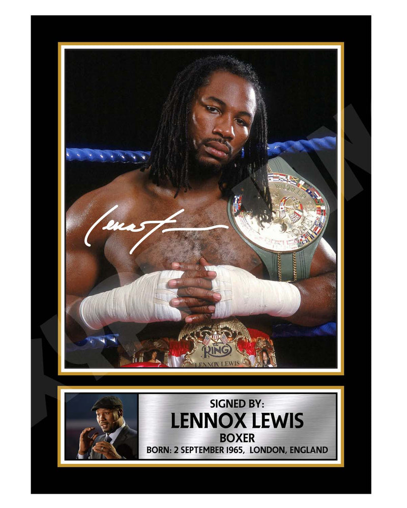 LENNOX LEWIS 2 Limited Edition Boxer Signed Print - Boxing