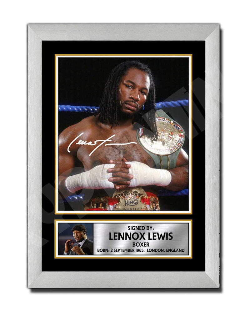 LENNOX LEWIS 2 Limited Edition Boxer Signed Print - Boxing