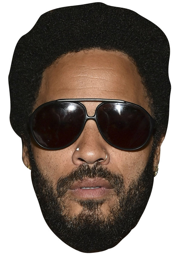 LENNY KRAVITZ JB - Music Star Fancy Dress Cardboard Celebrity Party Face Mask