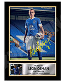 LEON OSMAN Limited Edition Football Player Signed Print - Football