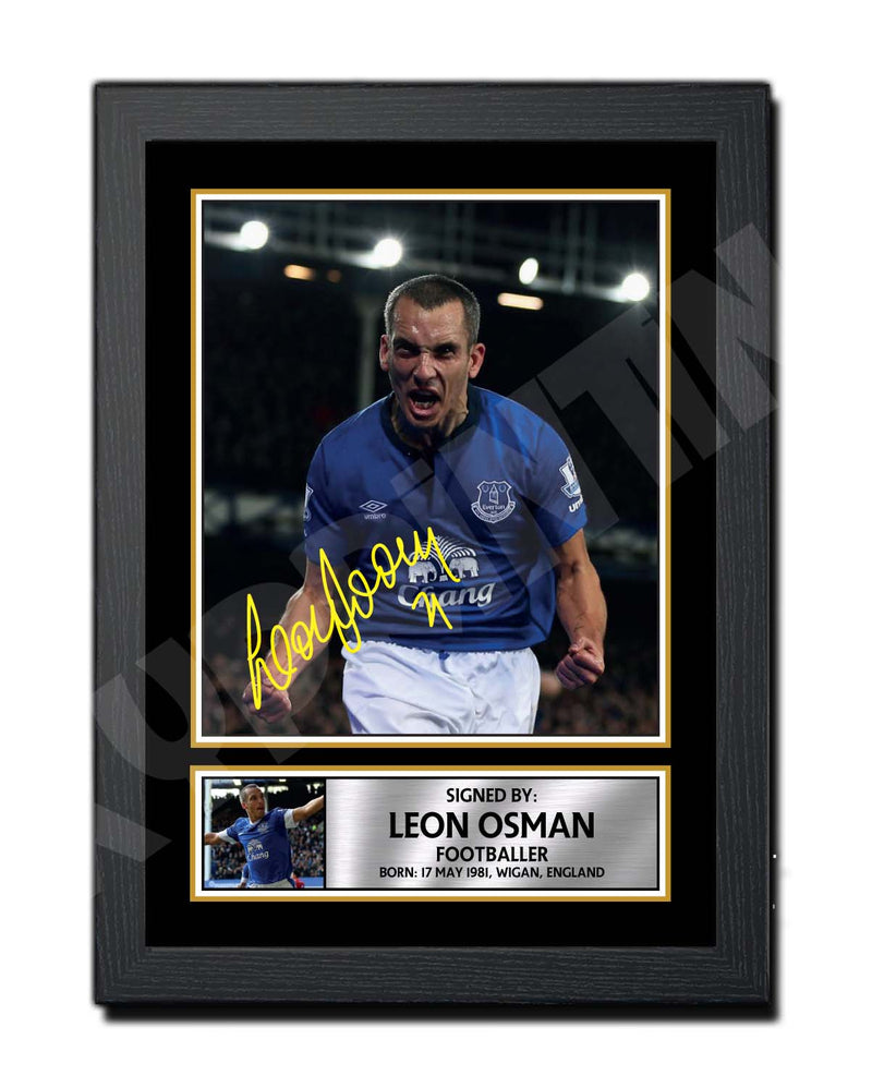 LEON OSMAN 2 Limited Edition Football Player Signed Print - Football