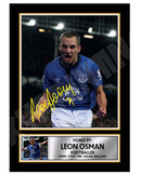 LEON OSMAN 2 Limited Edition Football Player Signed Print - Football