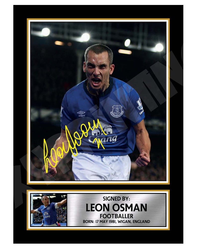 LEON OSMAN 2 Limited Edition Football Player Signed Print - Football