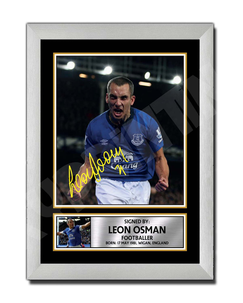 LEON OSMAN 2 Limited Edition Football Player Signed Print - Football