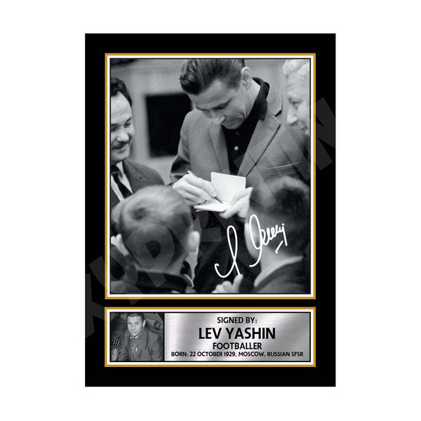 LEV YASHIN (1) Football Player Printed Signature Print