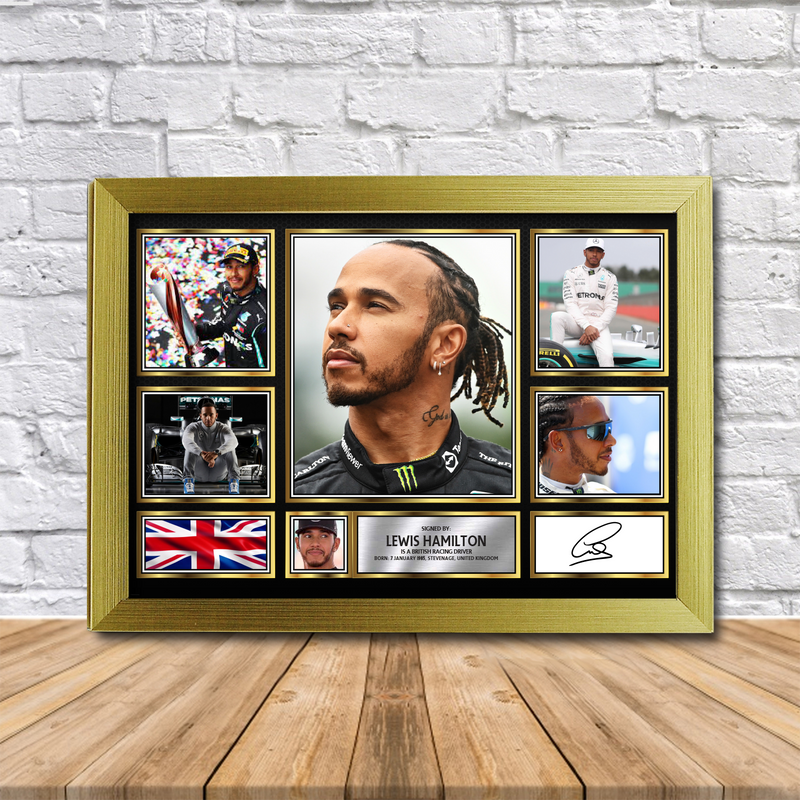 Lewis Hamilton Limited Edition Signed Print 2