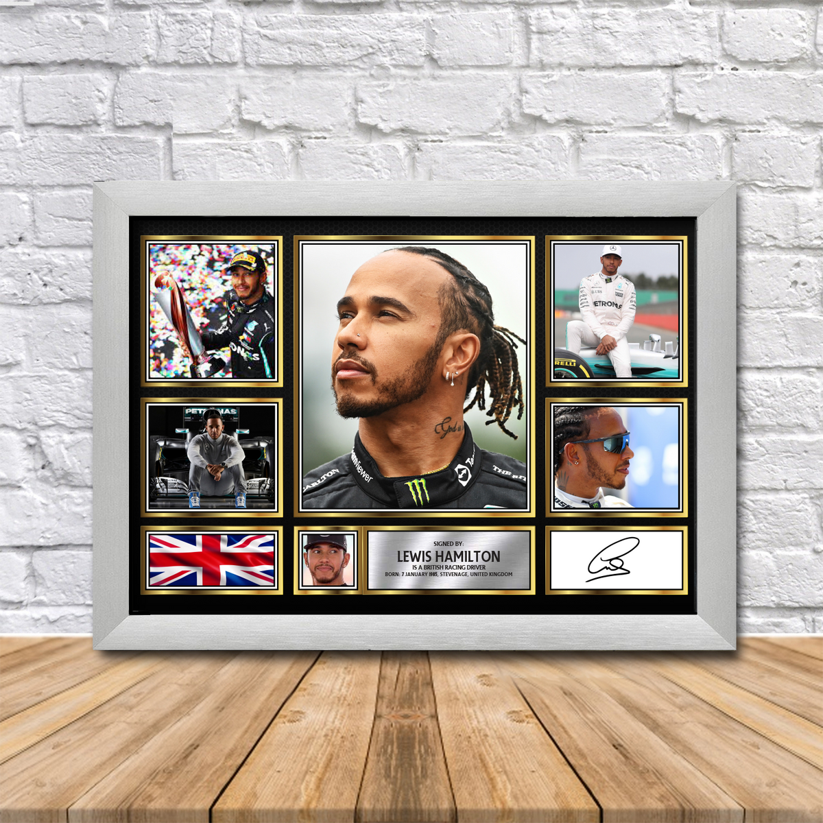 Lewis Hamilton Printed Signature Print 2